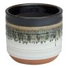 Better Homes & Gardens Pottery 6-Inch Nikolaos Black Ceramic Planter – Modern Indoor and Outdoor Decorative Plant Pot