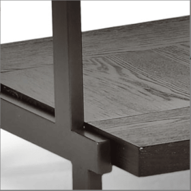 Sophisticated Rustic Industrial End Table - Rich Wood Tabletop, Roomy Bottom Shelf Stylized Iron Frame, Unique Accent Piece