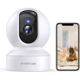 Pet Camera, 2K HD Dog Camera with Mobile APP, 360Â° Pan/Tilt View Puppy Camera, MagivPix Night Vision, Motion Tracking Alert with Cloud/Local SD