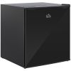 HOMCOM 1.1 Cu.Ft Mini Upright Freezer Countertop with Removable Shelves Reversible Door for Home Dorm Black