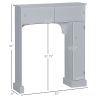 kleankin Over the Toilet Storage Cabinet w/ Adjustable Shelves, Toilet Rack