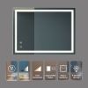 32x24inch Bathroom Led Classy Vanity Mirror with focused backplane,High Lumen,Dimmable Touch,Wall Switch Control, Anti-Fog