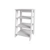 White Freestanding Bathroom Shelf with Open Storage