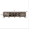 Rustic Barndoor Open-Storage TV Stand For TVs Up To 80 Inches