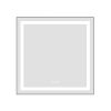 30 x 30 Inch LED Bathroom Mirror with Front and Backlight, Wall Mounted Vanity Mirror with Aluminum Frame, Anti-Fog, Memory, 3 Colors