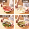 Reusable Plastic Bowl Covers 100 PCS Elastic Cling Bags Universal Bowl Covers Kitchen Cling Wrap Sealed Cling Covers For Kitchen And Outdoor Picnic
