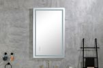 LED Bathroom Mirror 40 "x 26" with Front and Backlight, Large Dimmable Wall Mirrors with Anti-Fog, Memory, 3 Colors, LED Vanity Mirror