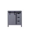 Dark Grey Bath Vanity 30 in. W x 22 in. D