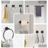 14 Pieces Bathroom Hardware Accessories Set Towel Bar Set Wall Mounted