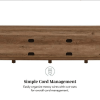 Rustic Barndoor Open-Storage TV Stand For TVs Up To 80 Inches