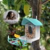 Smart Bird Feeder With Camera, AI Identify Bird Species & Solar Panel, Bird Watching Camera, Auto Capture Bird Video, Instant Bird Arrival Alert