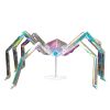 3FT Halloween Decorations Light Up Spider, Outdoor Halloween Decor Lighted Iridescent Spider, Weather Proof Pre-lit Spider with 340 LED Lights