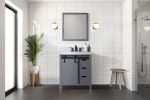Dark Grey Bath Vanity 30 in. W x 22 in. D