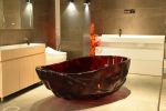 67 inch Freestanding Solid Surface Soaking Bathtub 25S52-17PS