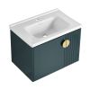 28 Inch Bathroom Vanity with Ceramic Sink, For Small Bathroom, Bathroom Vanity with Soft Close Door