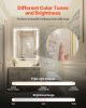 LED Bathroom Mirror 3 Colors Anti-fog Wall Mounted Vanity Mirror 28 x 36 in