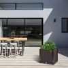 Raised Garden Bed Planter for Outdoor Plants Plastic Planters Box Elevated Garden Boxes Plant Pots of Garden Patio Balcony Deck to Planting Flowers Ve