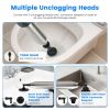 Electric Toilet Plunger High Pressure Air Plunger Air Drain Blaster Drain Clog Remover with Real Time Pressure Display for Toilets Bathroom Floor Drai