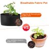 3 Pack Plant Grow Bags Potato Vegetable Planter Bags Breathable Planting Fabric Pots