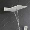 Wall Mounted Waterfall Rain Shower System With 3 Body Sprays & Handheld Shower
