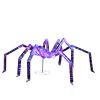3FT Halloween Decorations Light Up Spider, Outdoor Halloween Decor Lighted Iridescent Spider, Weather Proof Pre-lit Spider with 340 LED Lights