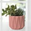 Better Homes & Gardens 5-Inch Devi Round Pink Ceramic Planter – Decorative Indoor Pot for Small Plants