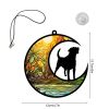 1pc color commemorative cat and dog UV printed acrylic hanging decoration for home window decoration pendant