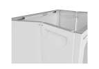 Single Sturdy Convenient Fordable Cabinet, Durable Steel-Wood Combo With Anti-Slip Design Quick Fold Install, Easy To DIY Storage Container With Door