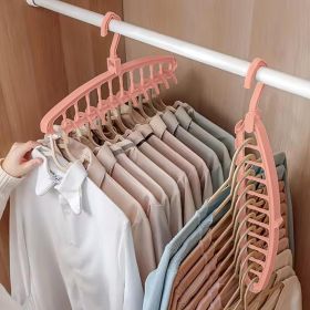 Space Saving Hangers, Clothes Hangers, 11 Holes Sturdy Hanger Clothes Organizer, Wardrobe Storage Hanger for Coats, Closet Organizers and Storage (Color: Red)