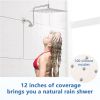 12 inch Adjustable Extension Arm High-pressure Rain Shower Head, Rain Fixed Shower Head