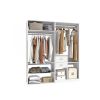 Tall Closet System with Closet Drawers,White Walk-in Closet Organizers and Storager