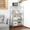 1000 lbs Storage Shelving Steel Heavy Duty 4-Tier Utility Shelving Unit Steel Organizer Wire Rack for Home,Kitchen,Office