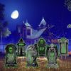 Halloween Yard Sign DecorationsGlow in the Dark Halloween Fluorescence Lawn Sign with 10 Stakes for Haunted House Garden Yard and Scary Theme Party