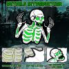 Halloween Yard Sign DecorationsGlow in the Dark Halloween Fluorescence Lawn Sign with 10 Stakes for Haunted House Garden Yard and Scary Theme Party