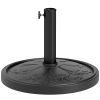 Round Patio Umbrella Base, 26 lbs Resin Outdoor Umbrella Stand Base, Patio Umbrella Stand for 1.3"/1.5"/1.9" Umbrella Poles for Outdoor, Lawn