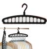 Space Saving Hangers, Clothes Hangers, 11 Holes Sturdy Hanger Clothes Organizer, Wardrobe Storage Hanger for Coats, Closet Organizers and Storage